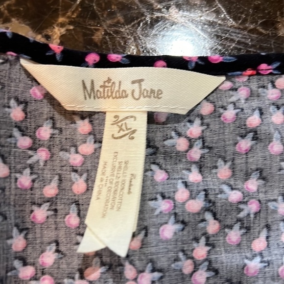 XL Matilda Jane very cute light weight white top A433 - Picture 3 of 6